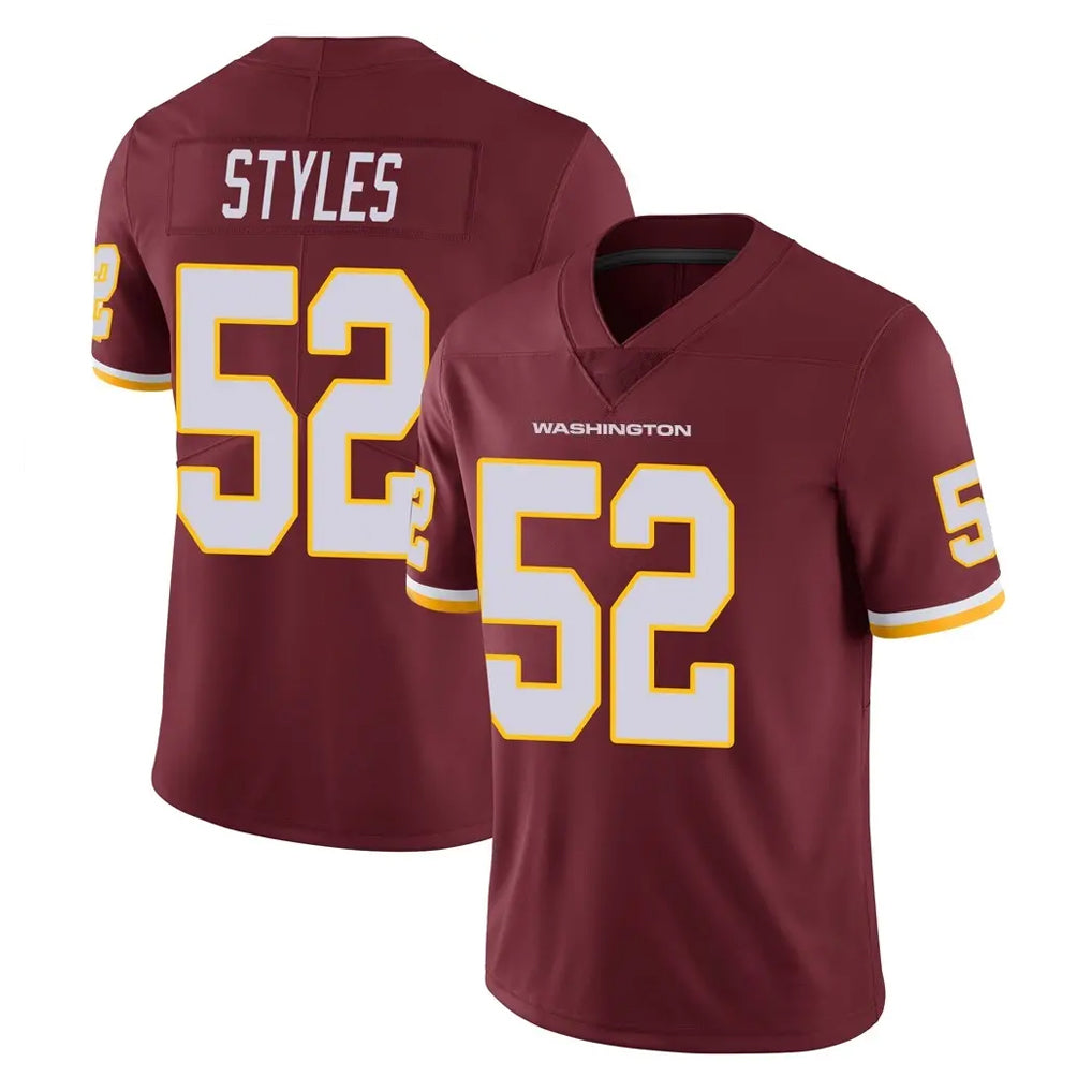 Tuec W.Commanders #52 Sonny Styles Player Burgundy Limited Team Color Vapor Untouchable Home Game Stitched Jerseys