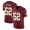 Tuec W.Commanders #52 Sonny Styles Player Burgundy Limited Team Color Vapor Untouchable Home Game Stitched Jerseys
