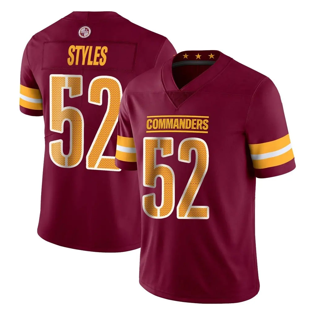 Tuec W.Commanders #52 Sonny Styles Player Burgundy Limited Vapor Home Game Stitched Jerseys