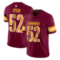 Tuec W.Commanders #52 Sonny Styles Player Burgundy Limited Vapor Home Game Stitched Jerseys