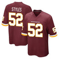 Tuec W.Commanders #52 Sonny Styles Player Burgundy Team Color Home Game Stitched Jerseys