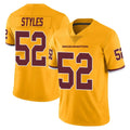 Tuec W.Commanders #52 Sonny Styles Player Gold Limited Color Rush Home Game Stitched Jerseys