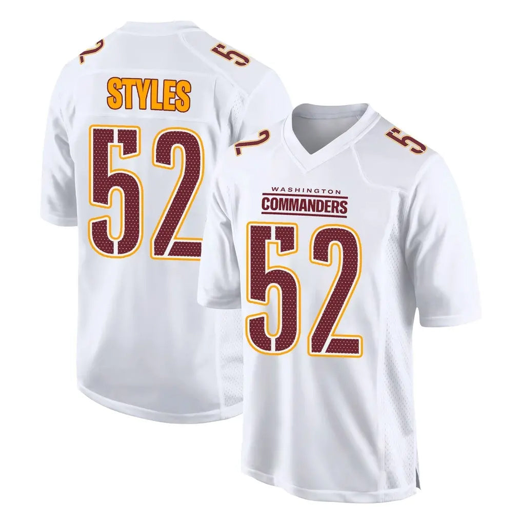 Tuec W.Commanders #52 Sonny Styles Player White Tundra Fashion Home Game Stitched Jerseys