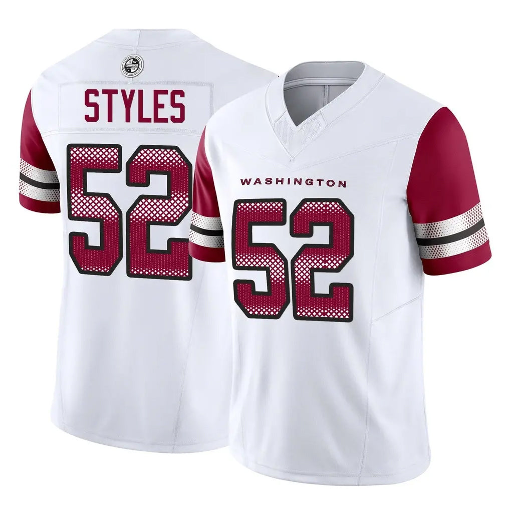 Tuec W.Commanders #52 Sonny Styles Player White Vapor F.U.S.E. Limited Home Game Stitched Jerseys