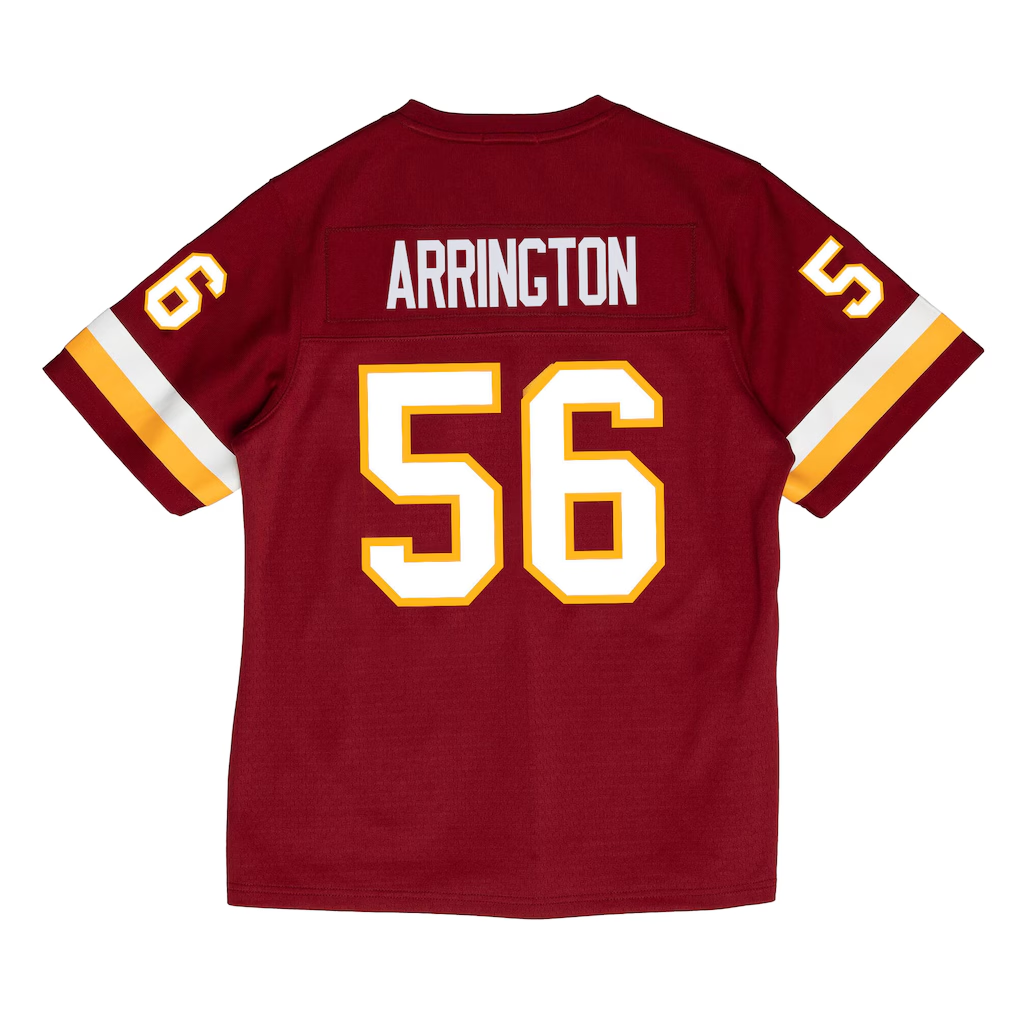 Tuec W.Commanders #56 LaVar Arrington Mitchell & Ness Burgundy 2001 Legacy Throwback Replica Jersey Stitched Puhic Game Jerseys