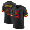 Tuec W.Commanders #5 Jayden Daniels Player Black Limited Home Game Stitched Jerseys