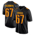 Tuec W.Commanders #67 Nick Allegretti Player Black Carbon Fashion Home Game Stitched Jerseys