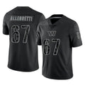 Tuec W.Commanders #67 Nick Allegretti Player Black Limited Reflective Home Game Stitched Jerseys