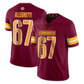 Tuec W.Commanders #67 Nick Allegretti Player Burgundy Limited Vapor Home Game Stitched Jerseys