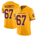 Tuec W.Commanders #67 Nick Allegretti Player Gold Limited Color Rush Home Game Stitched Jerseys