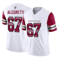Tuec W.Commanders #67 Nick Allegretti Player White Vapor F.U.S.E. Limited Home Game Stitched Jerseys