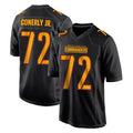 Tuec W.Commanders #72 Josh Conerly Jr. Player Black Carbon Fashion Home Game Stitched Jerseys