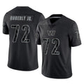 Tuec W.Commanders #72 Josh Conerly Jr. Player Black Limited Reflective Home Game Stitched Jerseys