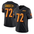 Tuec W.Commanders #72 Josh Conerly Jr. Player Black Limited Vapor F.U.S.E. Home Game Stitched Jerseys