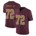 Tuec W.Commanders #72 Josh Conerly Jr. Player Burgundy Alternate Vapor Untouchable Home Game Stitched Jerseys