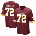 Tuec W.Commanders #72 Josh Conerly Jr. Player Burgundy Team Color Home Game Stitched Jerseys