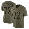 Tuec W.Commanders #72 Josh Conerly Jr. Player Olive 2025 Salute To Service Limited Home Game Stitched Jerseys