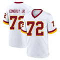 Tuec W.Commanders #72 Josh Conerly Jr. Player White Home Game Stitched Jerseys