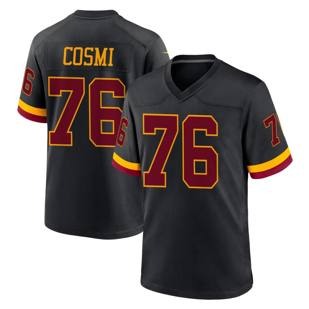 Tuec W.Commanders #76 Sam Cosmi Player Black Limited Home Game Stitched Jerseys