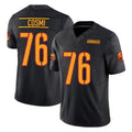 Tuec W.Commanders #76 Sam Cosmi Player Black Limited Vapor F.U.S.E. Home Game Stitched Jerseys