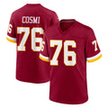 Tuec W.Commanders #76 Sam Cosmi Player Burgundy Game Home Stitched Jerseys
