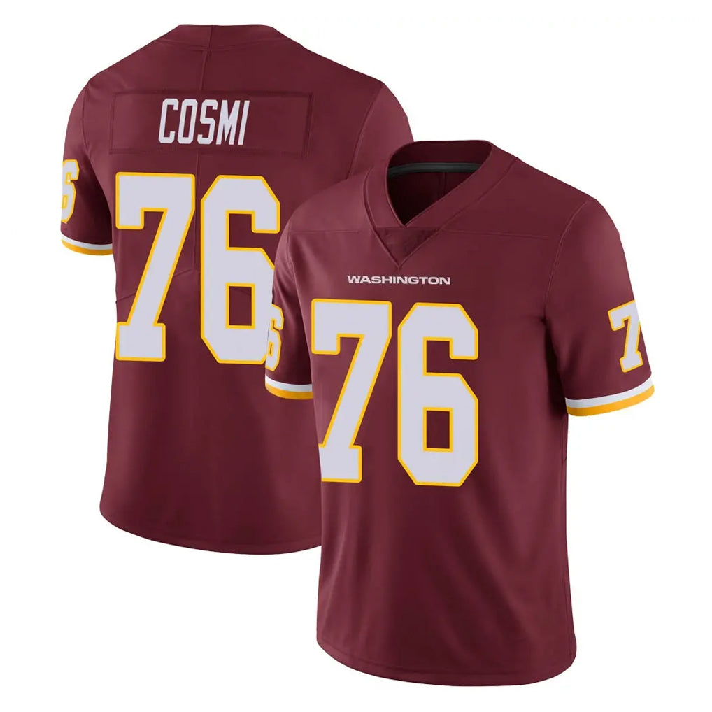 Tuec W.Commanders #76 Sam Cosmi Player Burgundy Limited Team Color Vapor Untouchable Home Game Stitched Jerseys