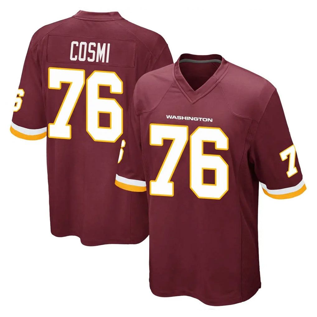 Tuec W.Commanders #76 Sam Cosmi Player Burgundy Team Color Home Game Stitched Jerseys