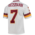 Tuec W.Commanders #7 Joe Theismann Mitchell & Ness White Legacy Replica Stitched Puhic Jersey