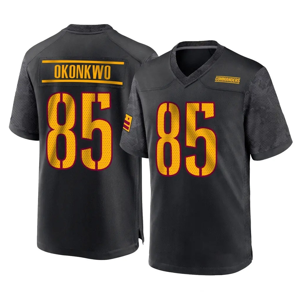 Tuec W.Commanders #85 Chig Okonkwo Player Black Home Game Stitched Jerseys