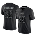 Tuec W.Commanders #85 Chig Okonkwo Player Black Limited Reflective Home Game Stitched Jerseys