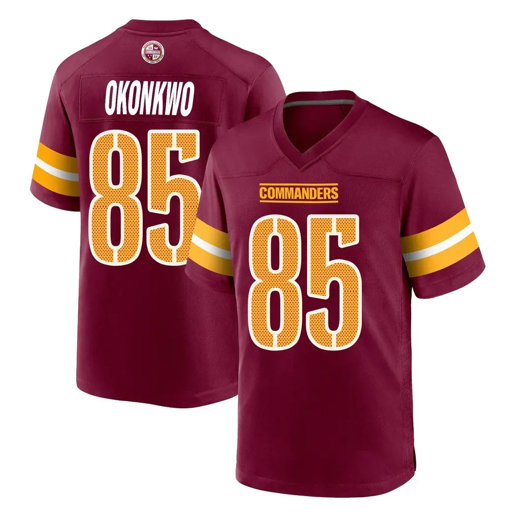 Tuec W.Commanders #85 Chig Okonkwo Player Burgundy Home Game Stitched Jerseys