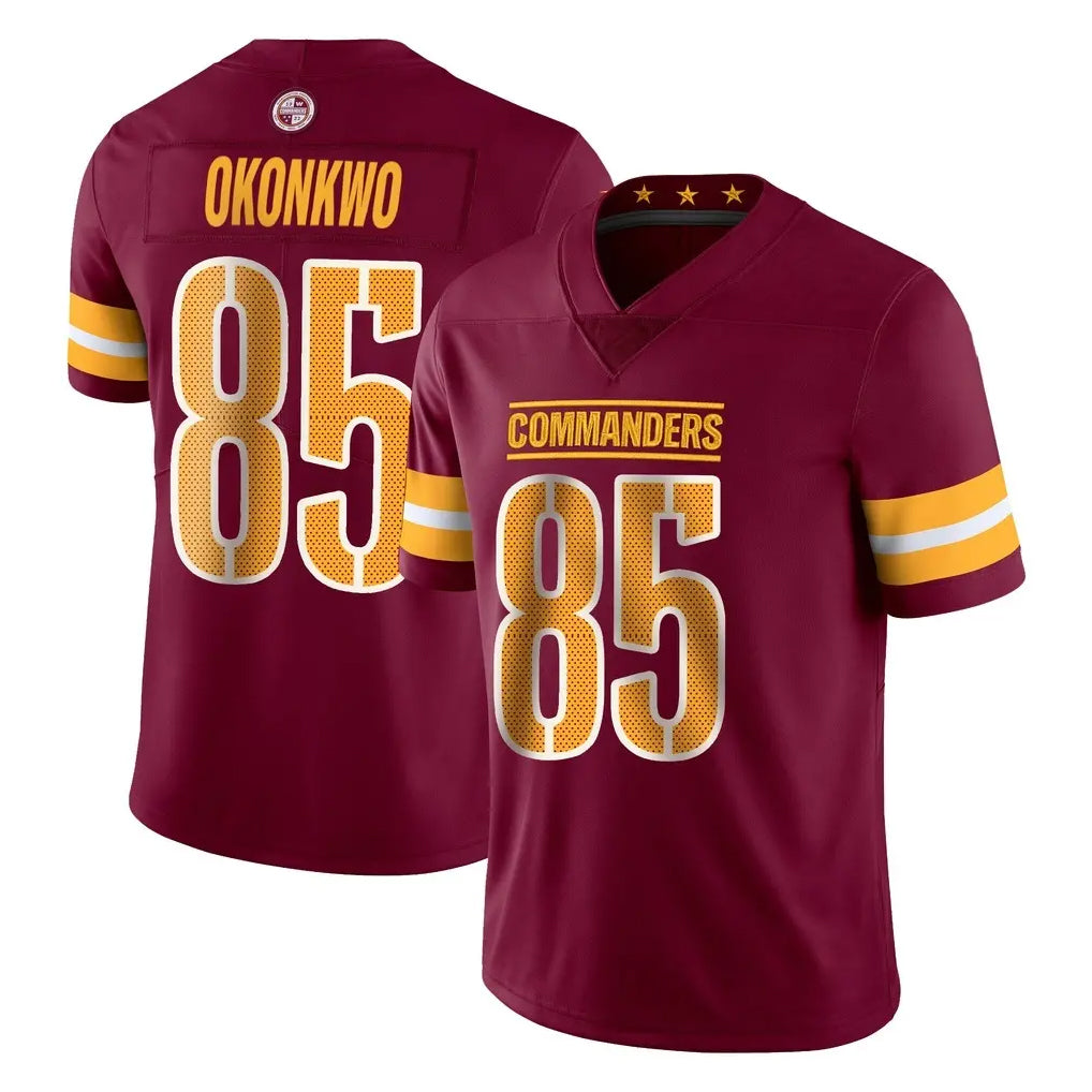 Tuec W.Commanders #85 Chig Okonkwo Player Burgundy Limited Vapor Home Game Stitched Jerseys