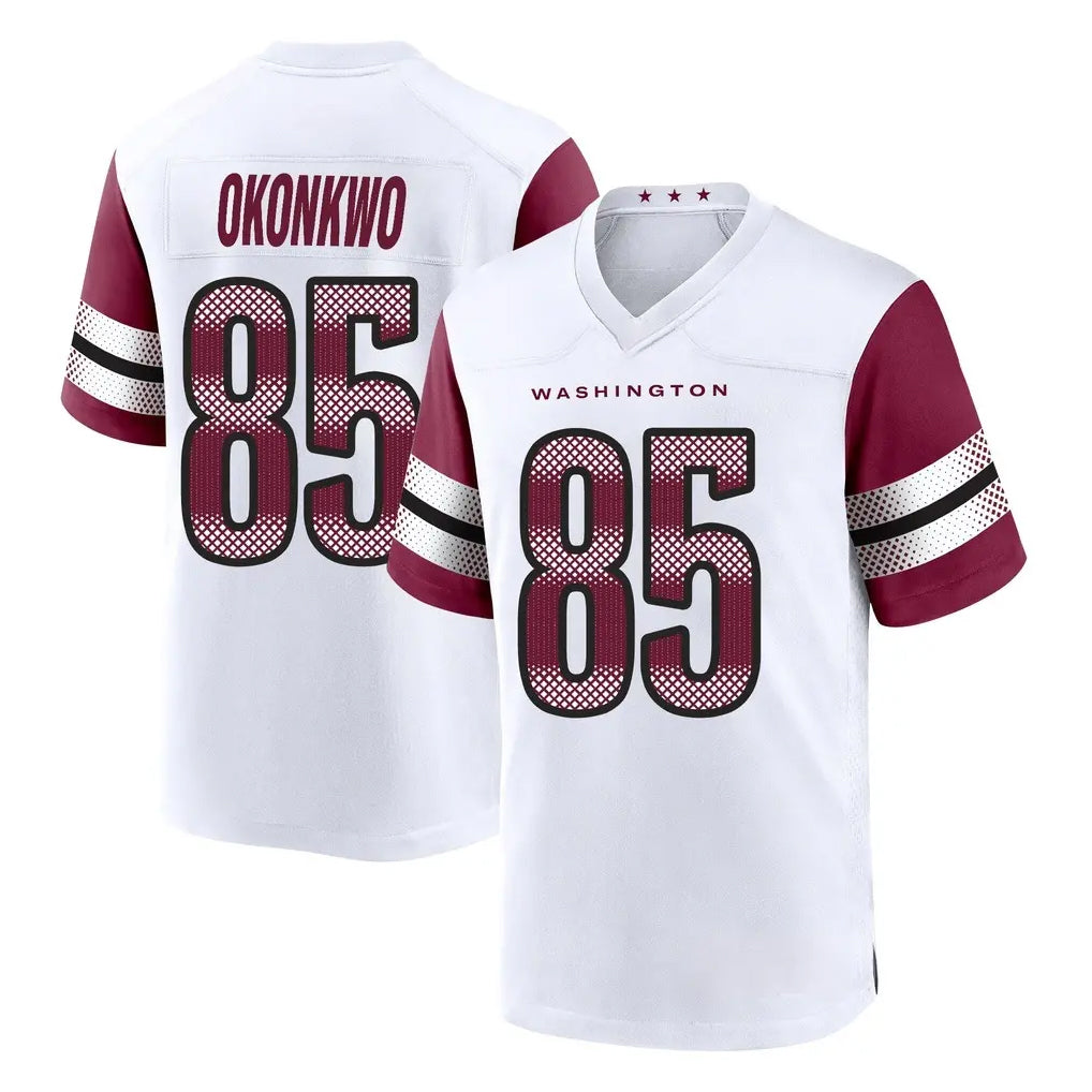 Tuec W.Commanders #85 Chig Okonkwo Player White Game Home Stitched Jerseys