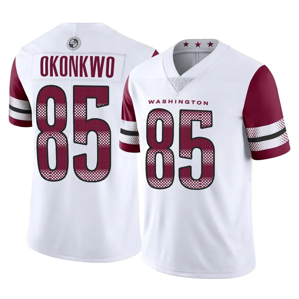 Tuec W.Commanders #85 Chig Okonkwo Player White Limited Vapor Home Game Stitched Jerseys