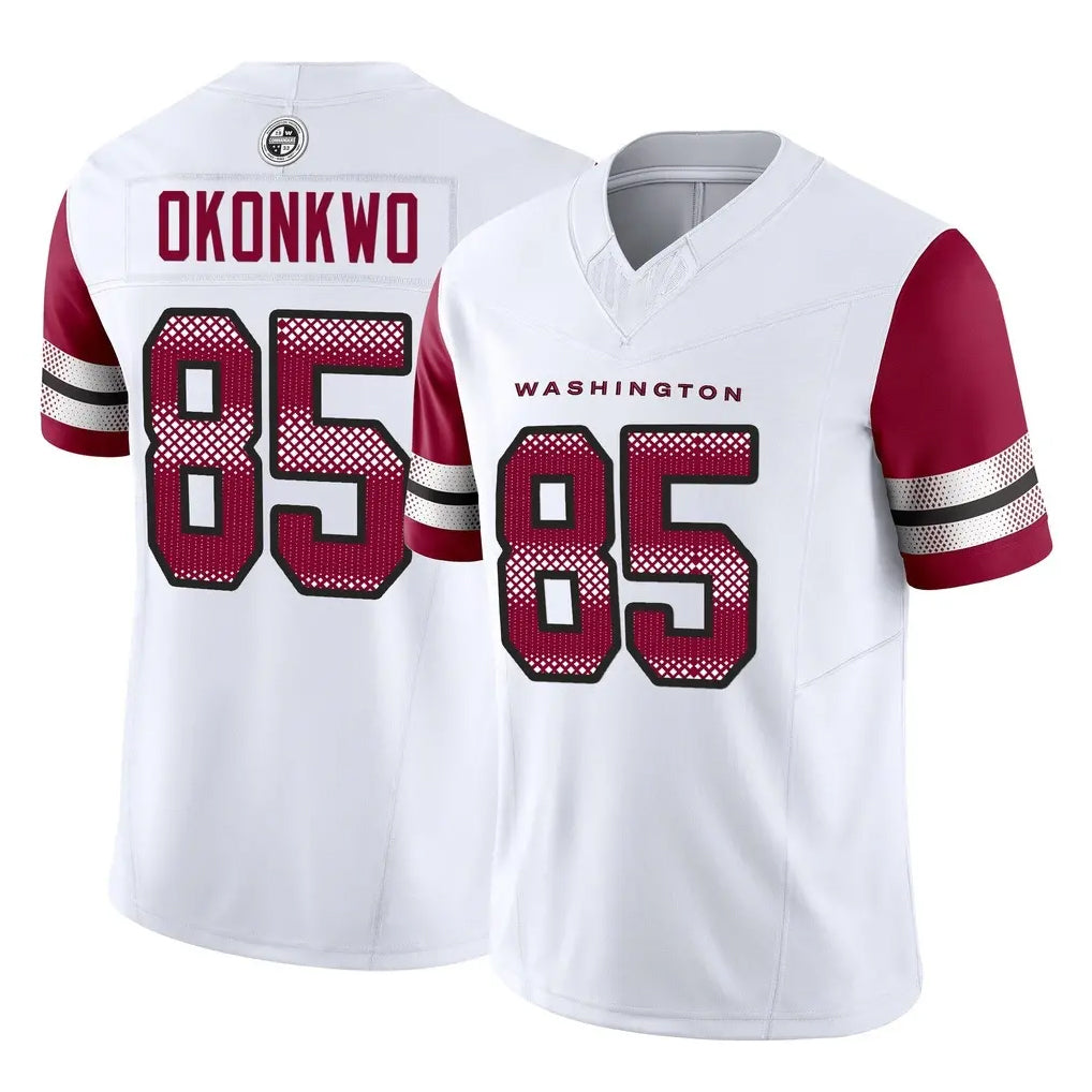 Tuec W.Commanders #85 Chig Okonkwo Player White Vapor F.U.S.E. Limited Home Game Stitched Jerseys