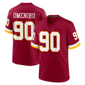 Tuec W.Commanders #90 Charles Omenihu Player Burgundy Game Home Stitched Jerseys