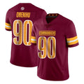 Tuec W.Commanders #90 Charles Omenihu Player Burgundy Limited Vapor Home Game Stitched Jerseys