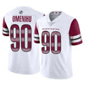 Tuec W.Commanders #90 Charles Omenihu Player White Limited Vapor Home Game Stitched Jerseys