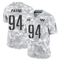 Tuec W.Commanders #94 Daron Payne Player Arctic Camo Limited Salute To Service Home Game Stitched Jerseys
