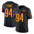 Tuec W.Commanders #94 Daron Payne Player Black Limited Vapor F.U.S.E. Home Game Stitched Jerseys