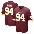 Tuec W.Commanders #94 Daron Payne Player Burgundy Team Color Home Game Stitched Jerseys
