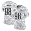 Tuec W.Commanders #98 Odafe Oweh Player Arctic Camo Limited Salute To Service Home Game Stitched Jerseys