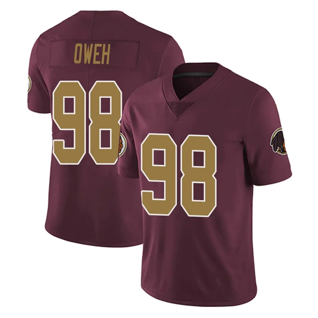 Tuec W.Commanders #98 Odafe Oweh Player Burgundy Alternate Vapor Untouchable Home Game Stitched Jerseys