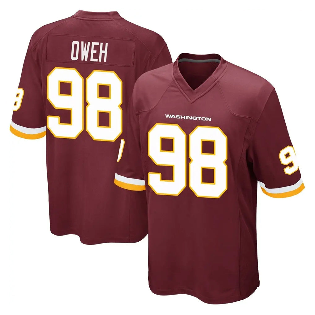 Tuec W.Commanders #98 Odafe Oweh Player Burgundy Team Color Home Game Stitched Jerseys