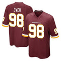 Tuec W.Commanders #98 Odafe Oweh Player Burgundy Team Color Home Game Stitched Jerseys