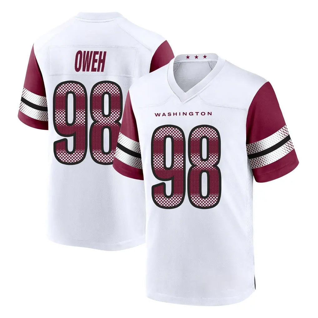 Tuec W.Commanders #98 Odafe Oweh Player White Game Home Stitched Jerseys