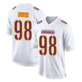 Tuec W.Commanders #98 Odafe Oweh Player White Tundra Fashion Home Game Stitched Jerseys