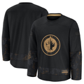 Tuec W.Jets Black 2024 Military Appreciation Practice Jerseys