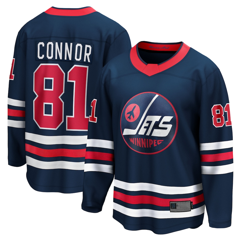 Tuec W.Jets #81 Kyle Connor Navy Alternate Breakaway Jerseys