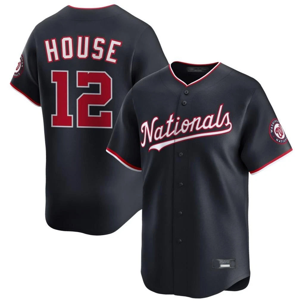 tuec W.Nationals #12 Brady House Player Navy Alternate Limited Game Stitched Jerseys